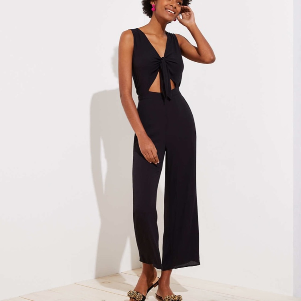 LOFT Tied Cut Out Jumpsuit